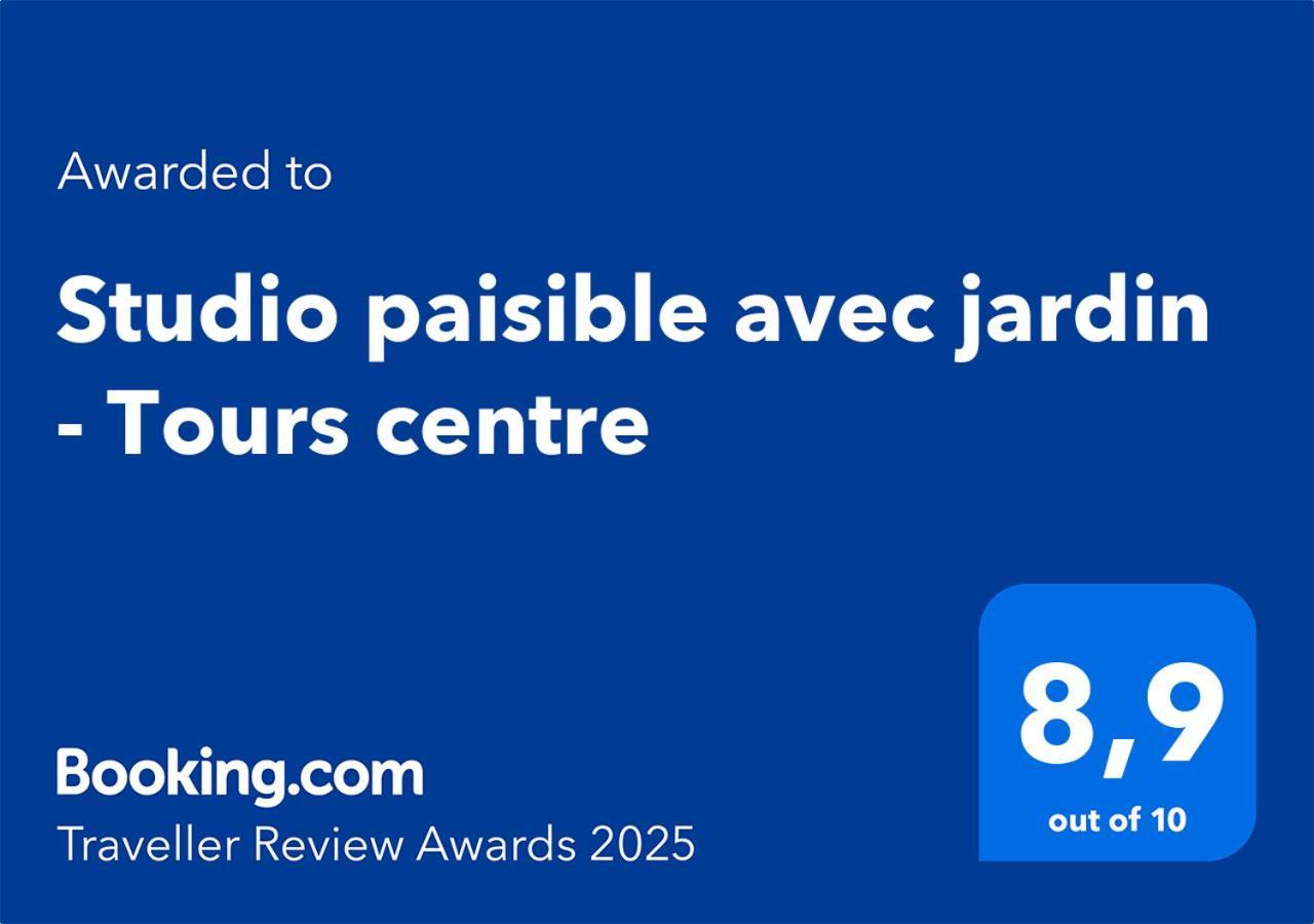 Studio Paisible Avec Jardin - Tours Centre Exterior photo